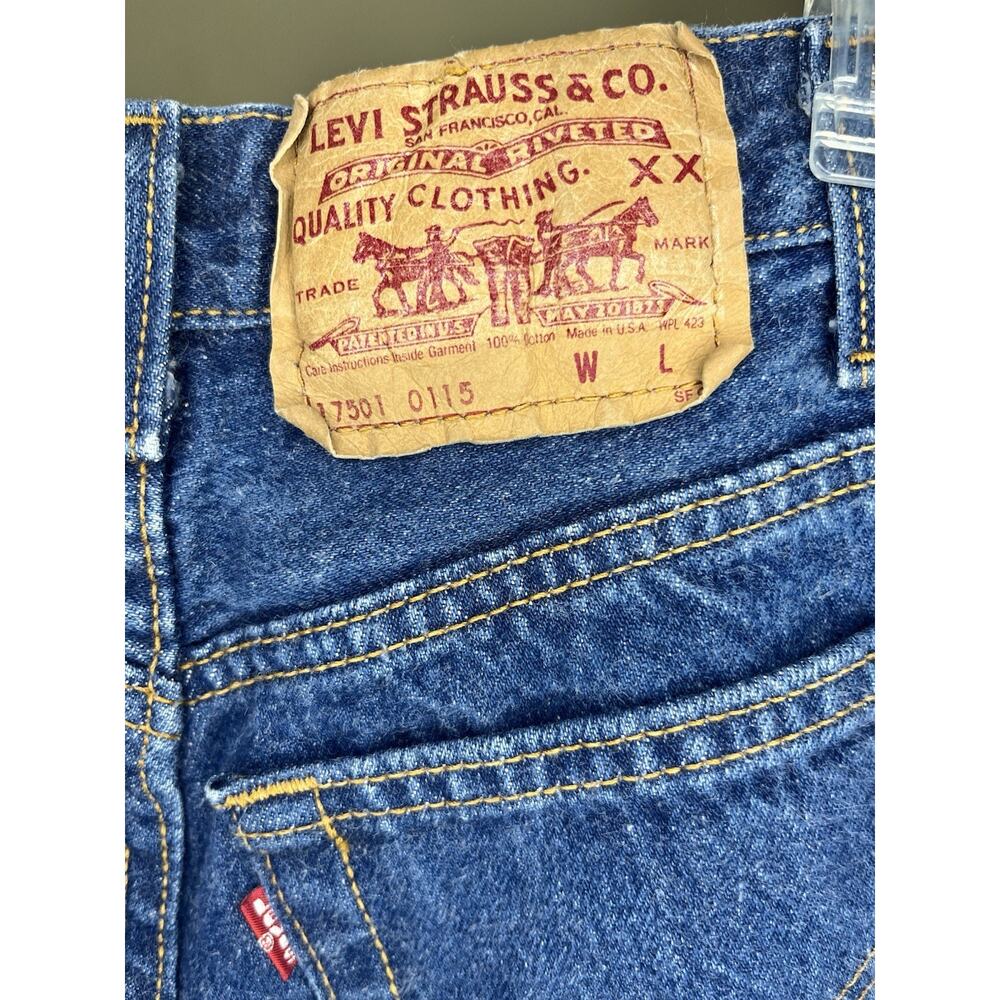 Rare Vintage 90s Levi’s 501 Jeans Made in USA 1991 Button Fly Blue Denim Size 3
